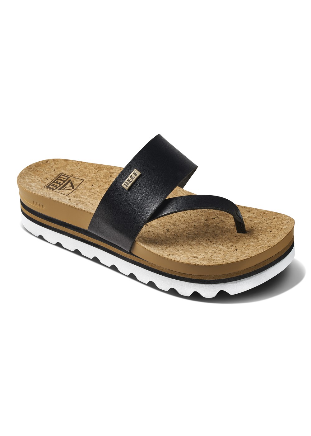 Reef Cushion Sol Hi Sandals Black Tan