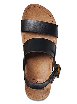 Reef Vista Hi Buckle Sandals Black Tan