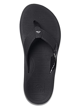 Reef Santa Ana Sandals Black White