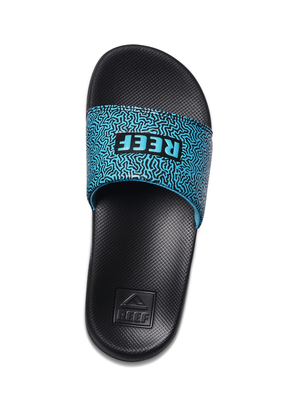 Reef Boys One Slide Sandals Blue Coral