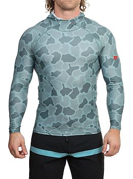 Florence Standard Issue Camo Hooded Rashvest Sea