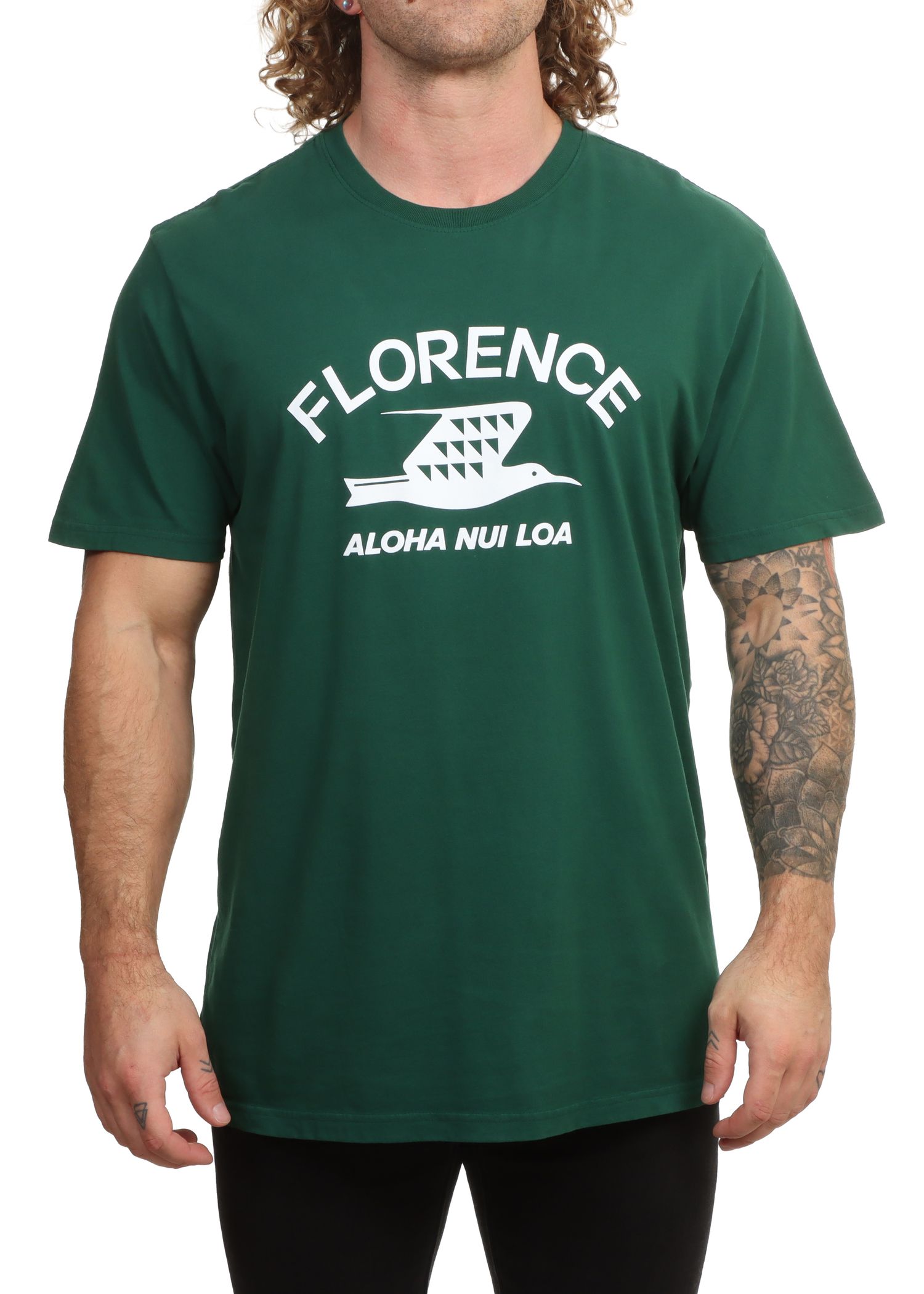 Florence Marine X Iwa Tee Dark Emerald