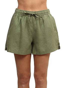 Roxy Lekeitio Break Mid Shorts Oil Green