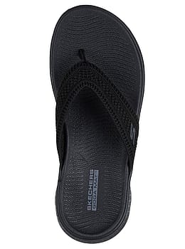 Skechers Go Walk Flex Holly Flip Flops Black