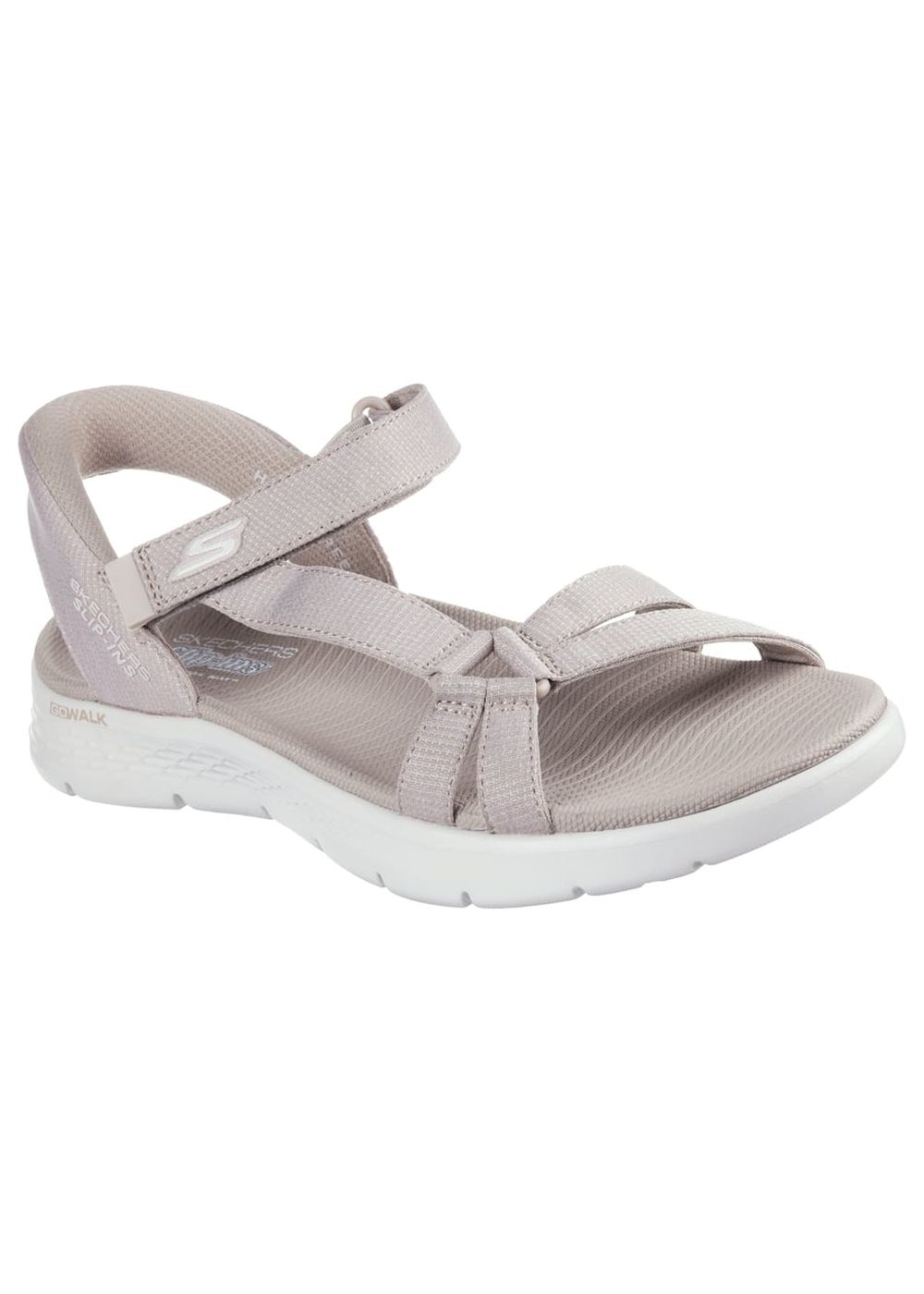 Skechers Go Walk Flex Illuminate Sandals Taupe