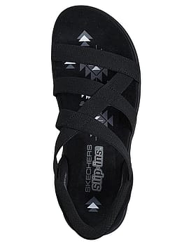 Skechers Reggae Slim Stretch Flex Sandals Black
