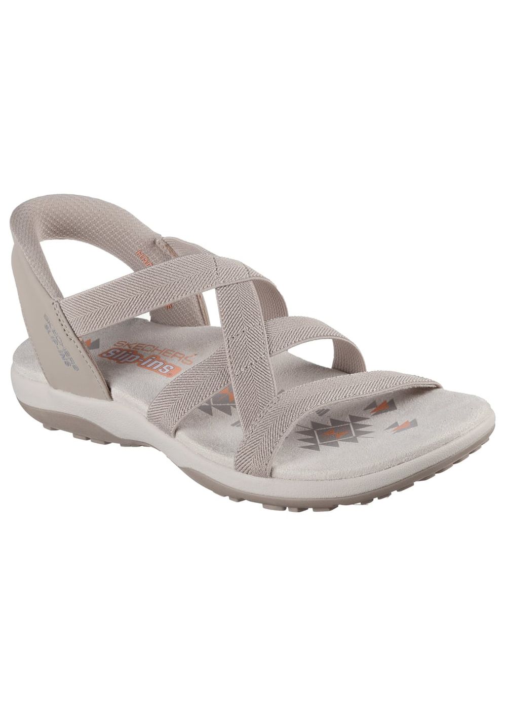 Skechers Reggae Slim Stretch Flex Sandals Taupe