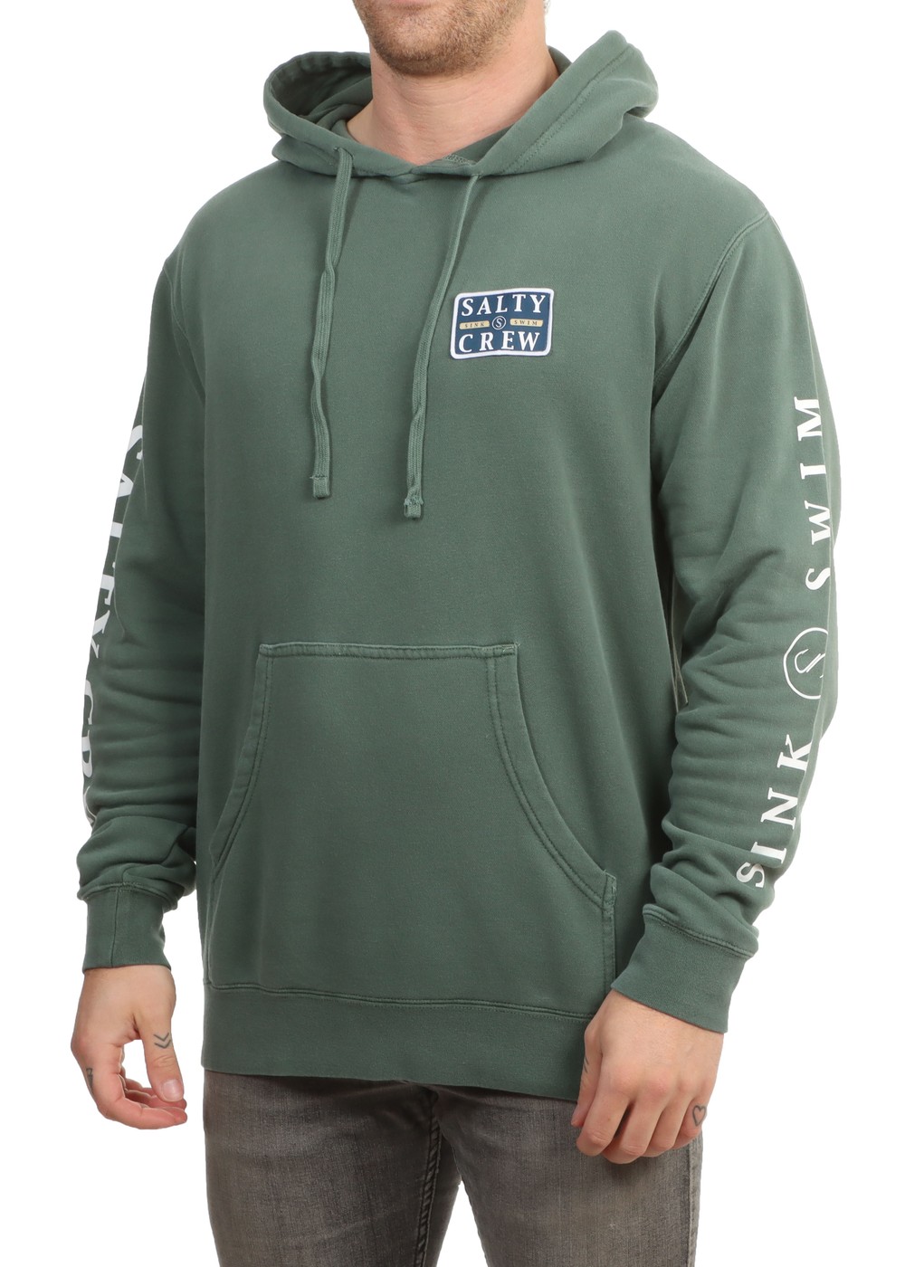 Salty Crew Patchy Overdyed Hoodie Alpine