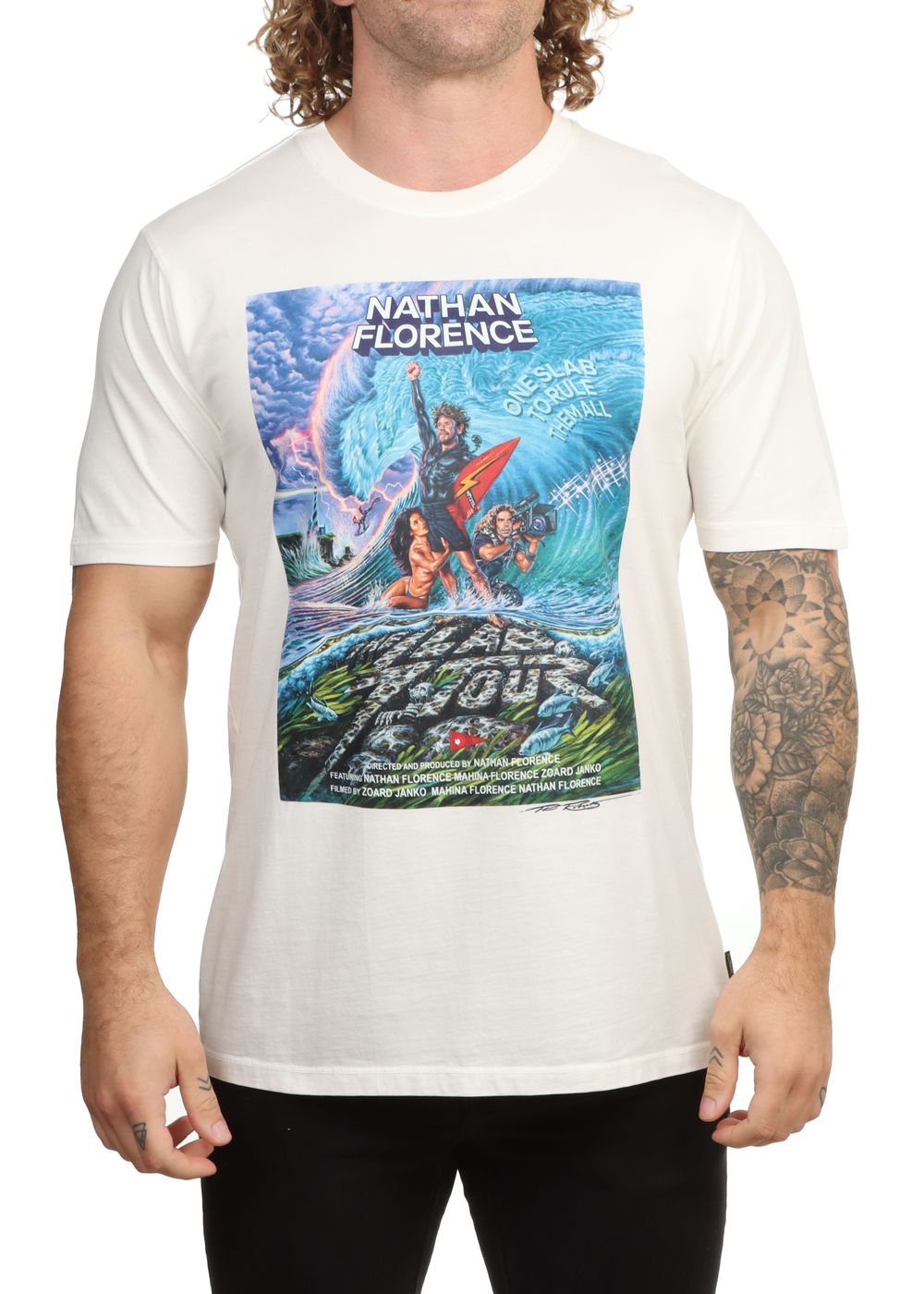 Florence Marine X Slab Tour Poster Tee White