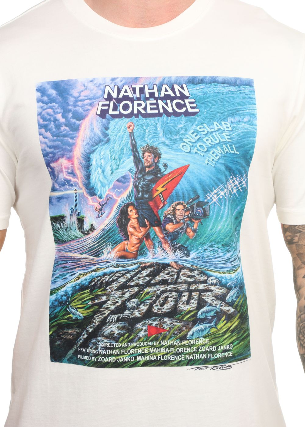 Florence Marine X Slab Tour Poster Tee White