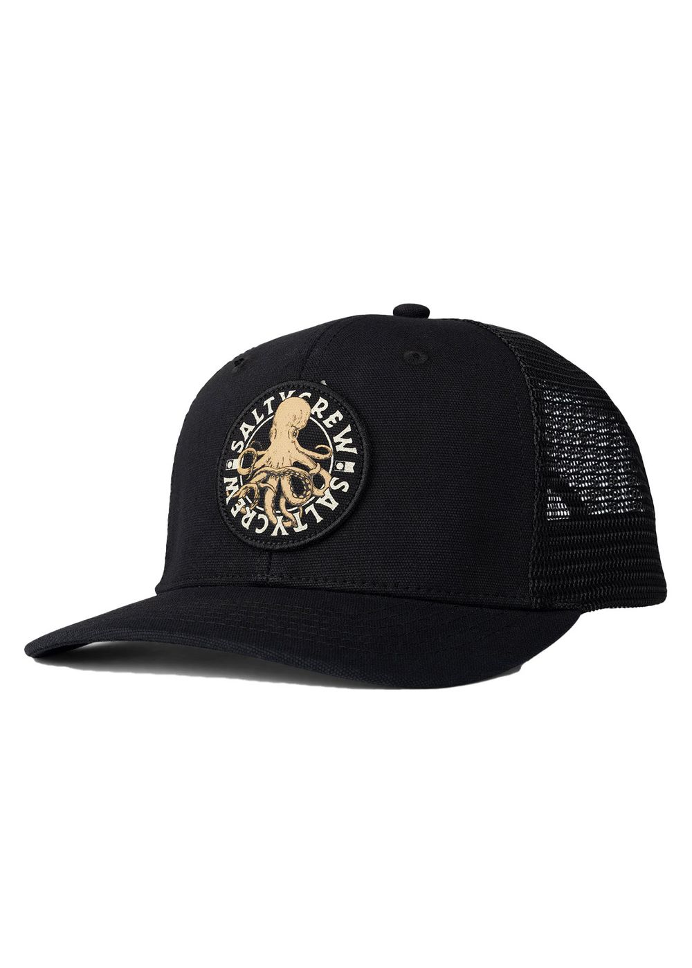 Salty Crew Tentacles Retro Trucker Cap Black