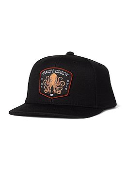 Salty Crew Tako Club Snapback Cap Black