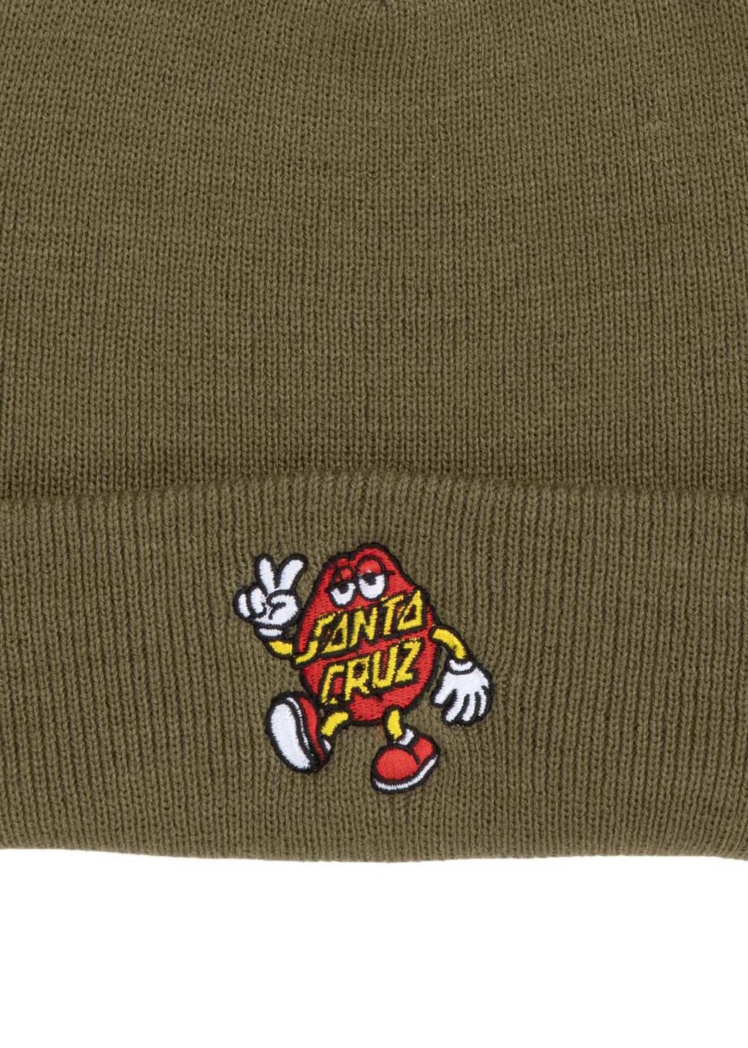 Santa Cruz Dot Guy Beanie Deep Olive