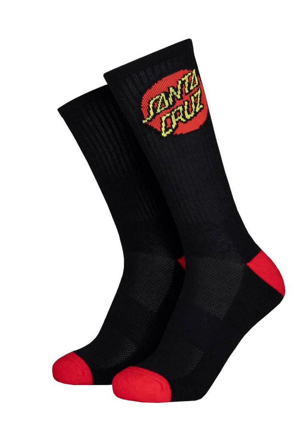 Santa Cruz Classic Dot 2 Pack Socks White Black