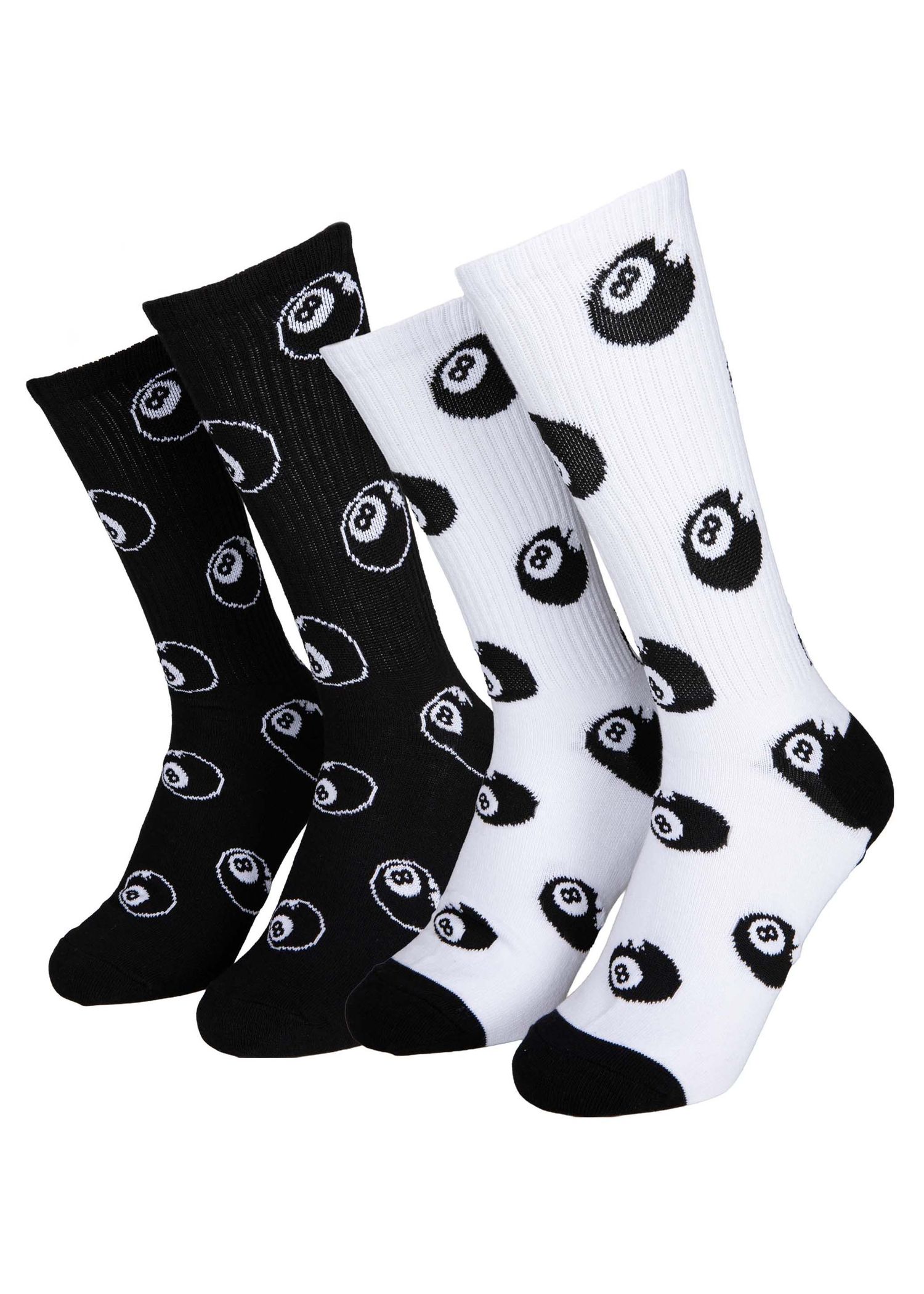 Santa Cruz Winkowski Eight Ballr 2 Pack Sock White