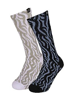 Santa Cruz Dressen Tribal 2 Pack Socks Black White