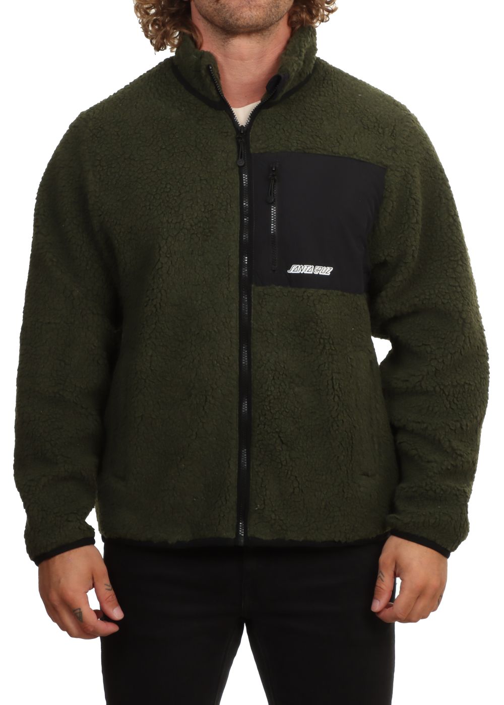 Santa Cruz Freestyle Fleece Jacket Dark Moss