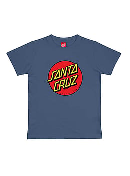 Santa Cruz Boys Classic Dot Tee Blue