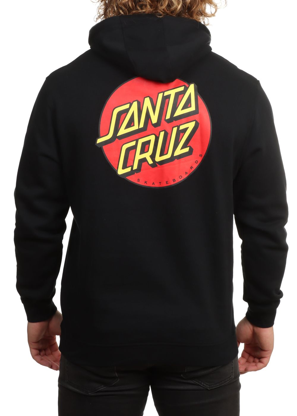 Santa Cruz Classic Dot Chest Hoodie Black