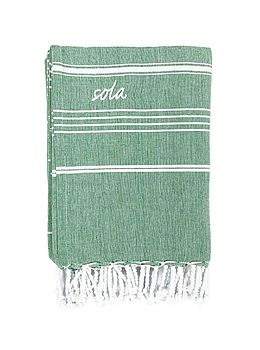 Sola Fouta Cotton Beach Towel Green