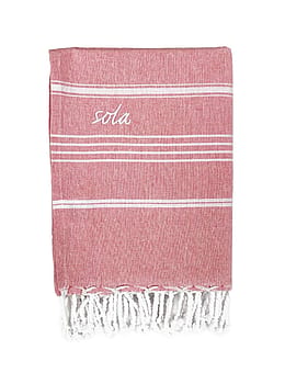 Sola Fouta Cotton Beach Towel Rose Pink