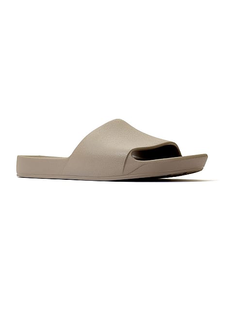Archie Sandals Archies Arch Support Slide Sandals Taupe