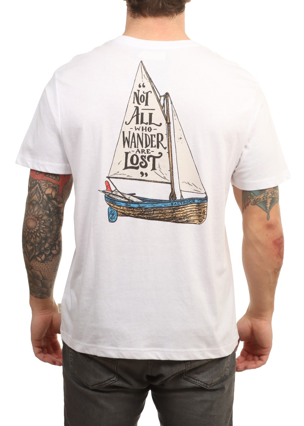 Saltrock Lost Ships Tee White