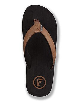 Foamlife Seales Flip Flops Black Tan