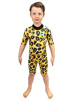 Saltskin Kids 2MM Shorty Wetsuit Leopard
