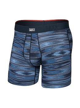 Saxx Vibe Xtra Soft Boxer Briefs Ikat Dark Denim