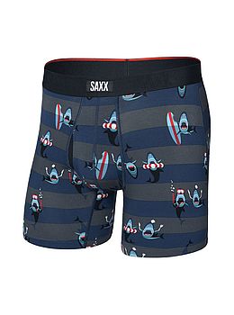 Saxx Vibe Xtra Soft Boxer Briefs Shark Bite Navy