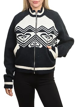 Roxy Under Northern Lights Zip Knit Anthracite