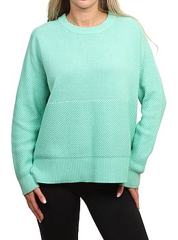 Passenger Cove Organic Knit Sweater Aquamarine
