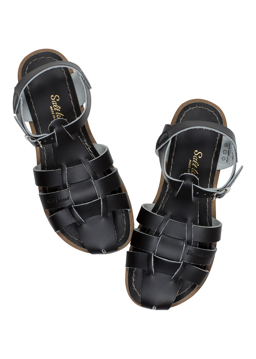 Salt-Water Shark Sandals Black