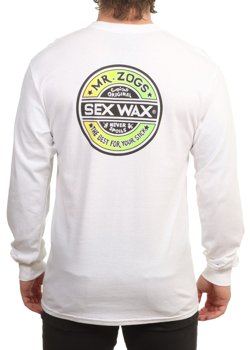 Sexwax The Fade Long Sleeve Tee White