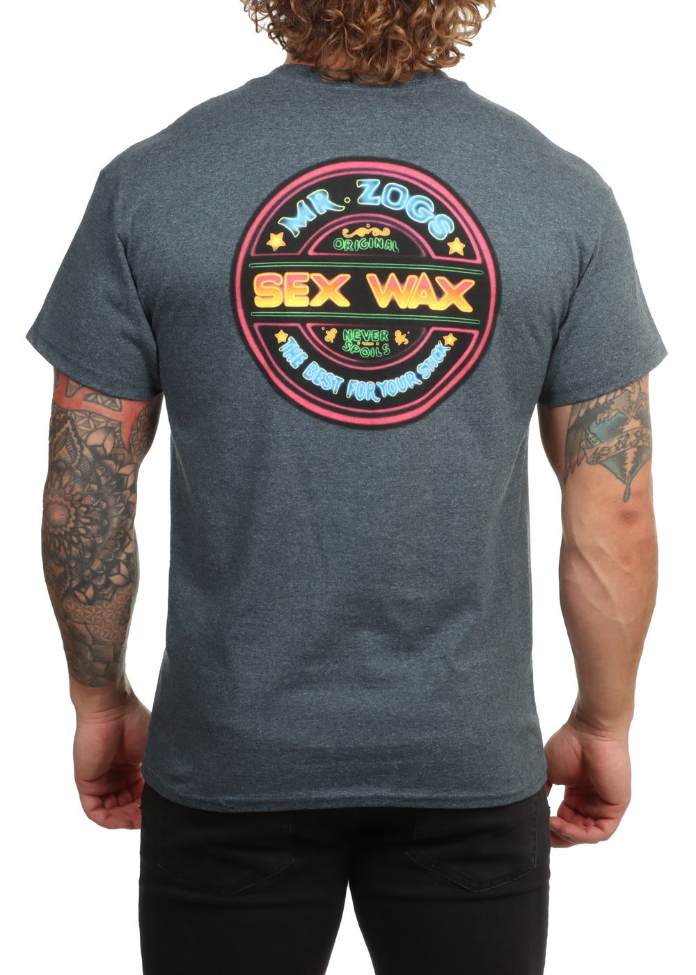 Sexwax Neon Tee Dark Heather