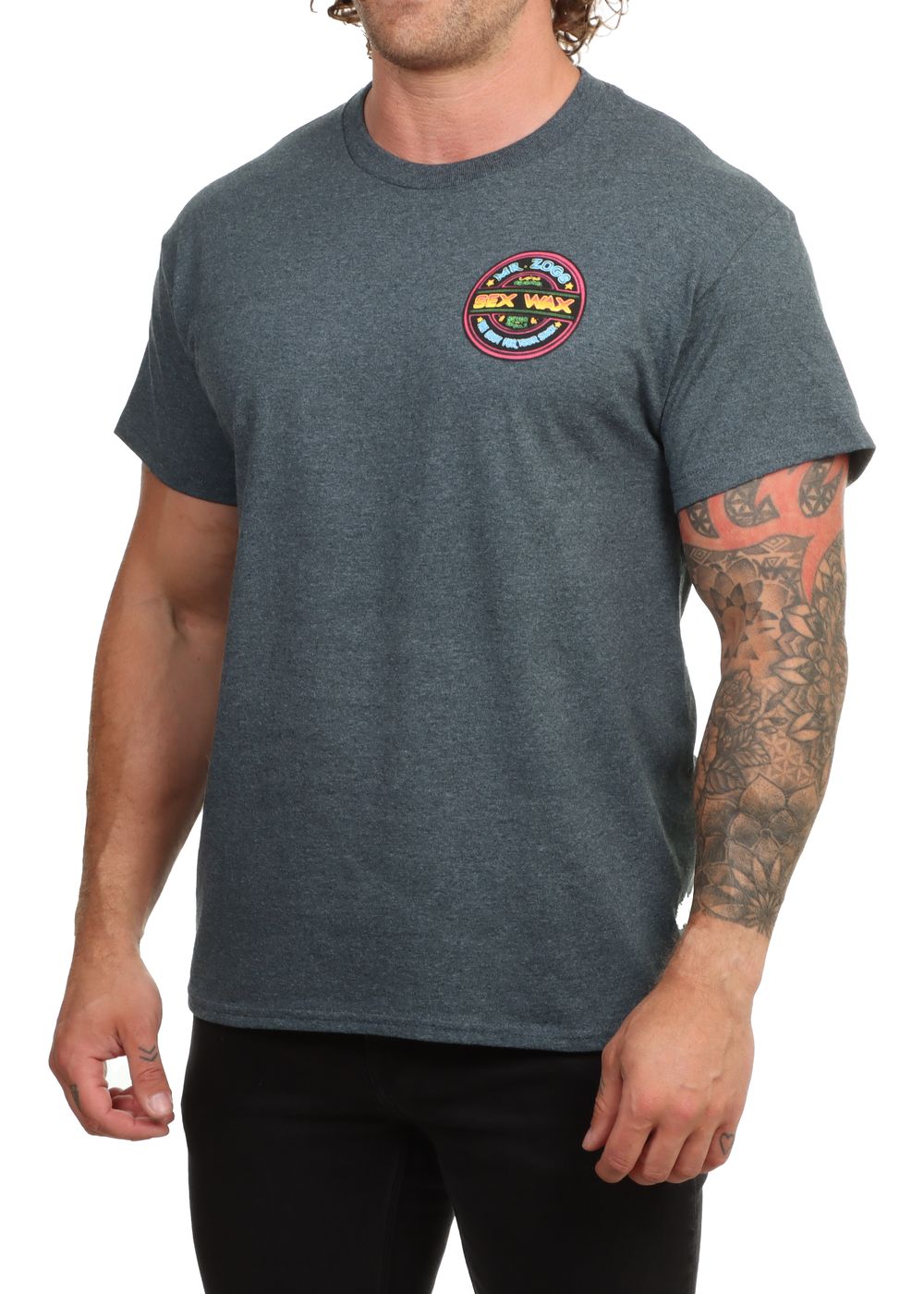 Sexwax Neon Tee Dark Heather