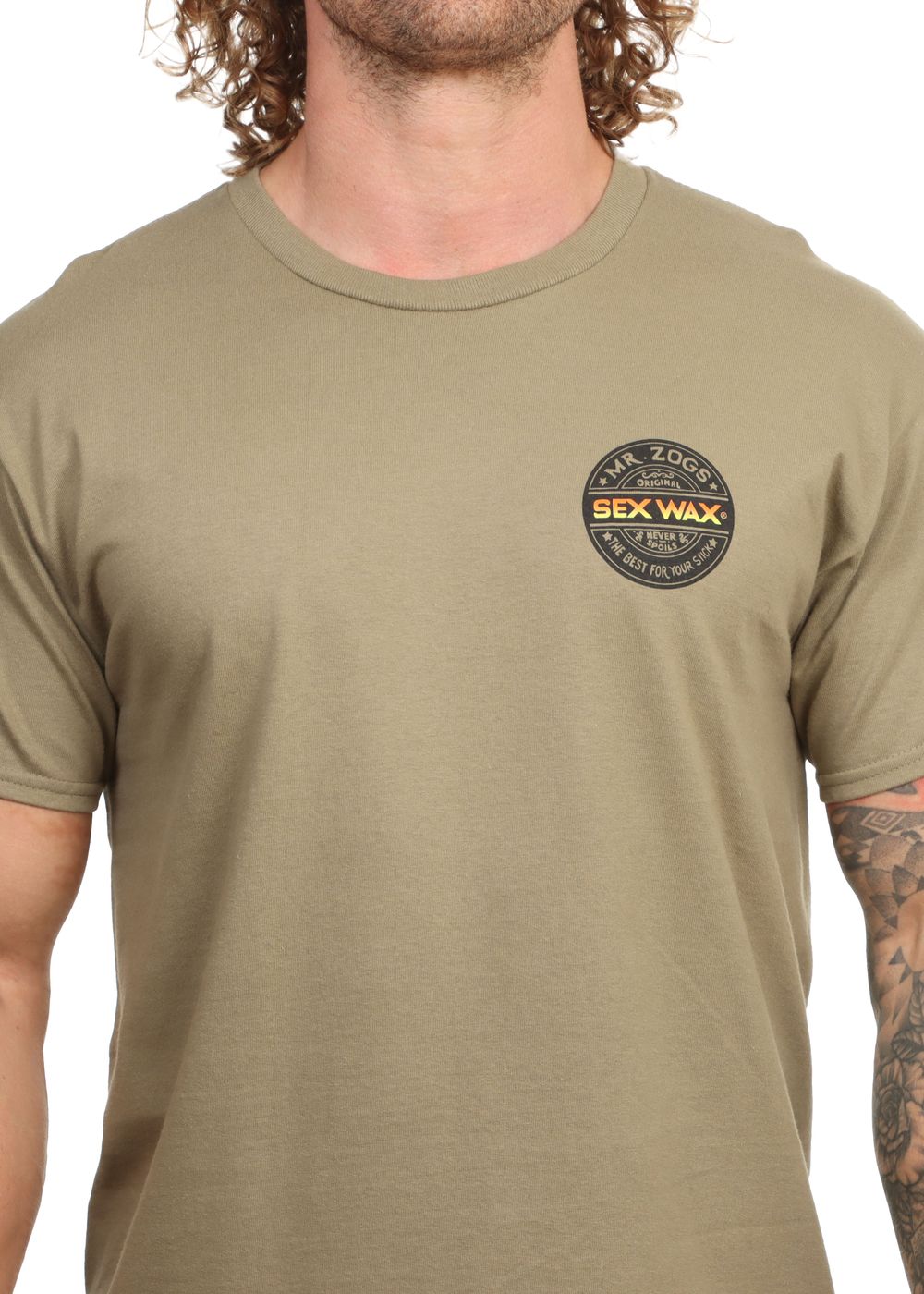 Sexwax Word Fade Tee Orange Prairie Dust