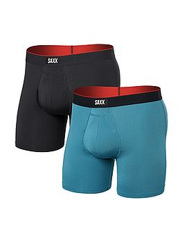 Saxx Multi Sport Mesh 2 Pack Boxers Hydro Blue