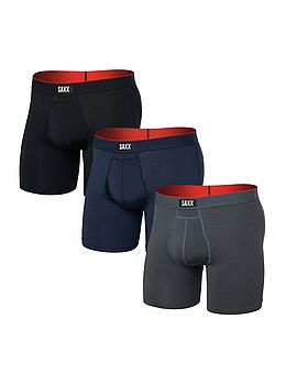 Saxx Multi Sport Mesh 3 Pack Boxers Turbulence