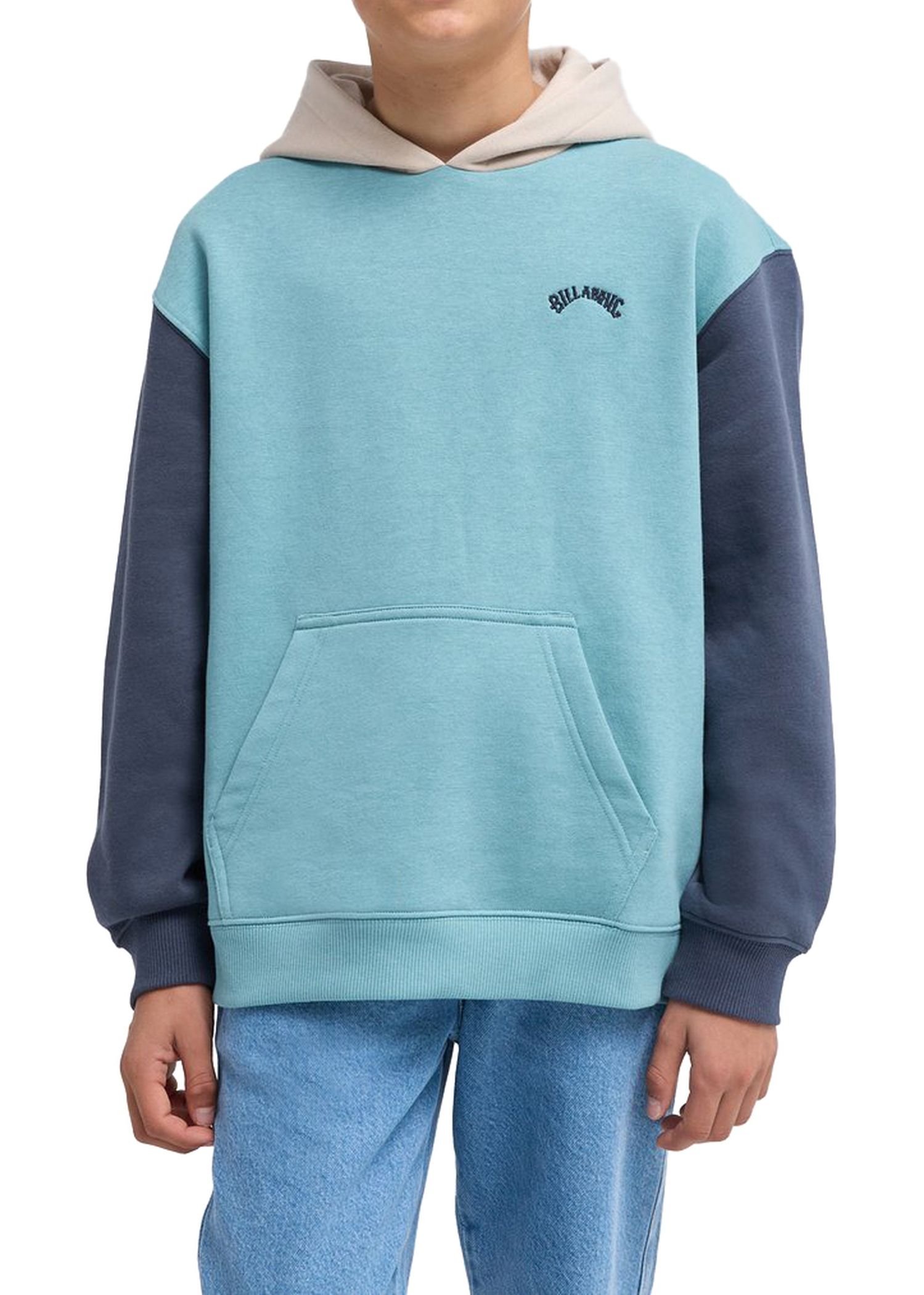 Billabong Boys Arch Block Hoodie Blue Haze