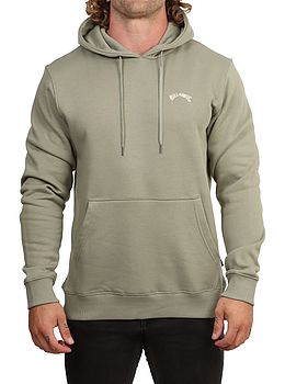 Billabong Arch Hoodie Grey Green
