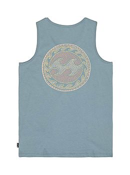 Billabong Boys Crayon Wave Tank Washed Blue