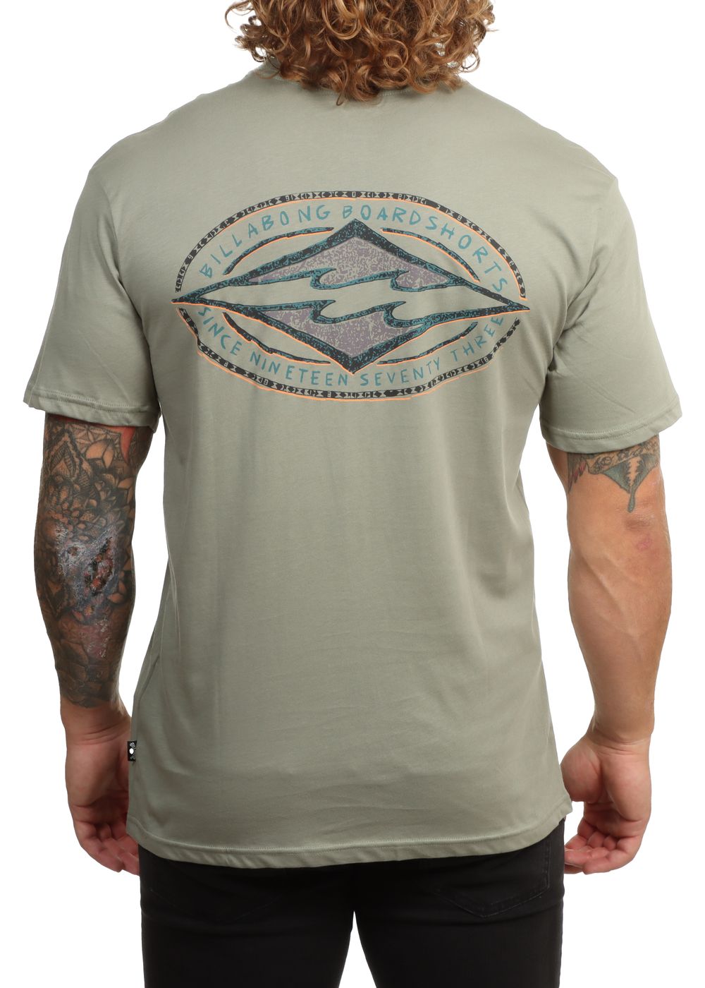 Billabong Diamond Vision Tee Grey Green