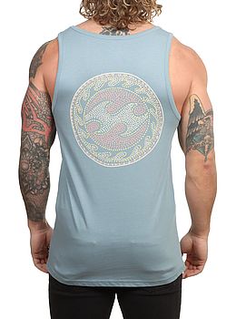 Billabong Crayon Wave Tank Washed Blue