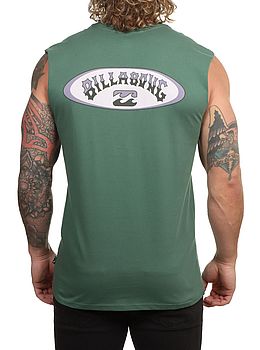 Billabong Re Issue Muscle Tank Emerald Green