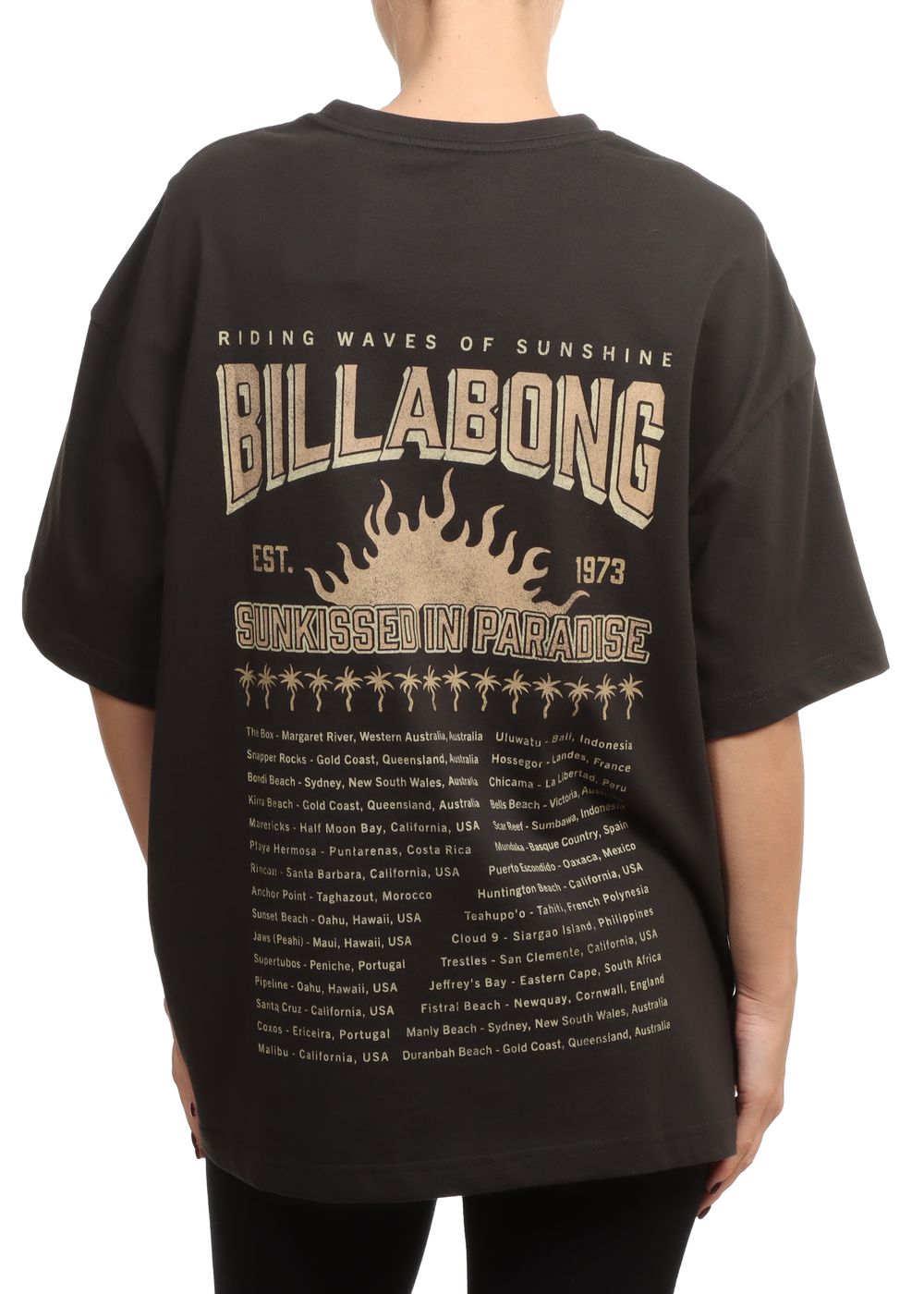 Billabong Paradise Sunkiss Tee Off Black