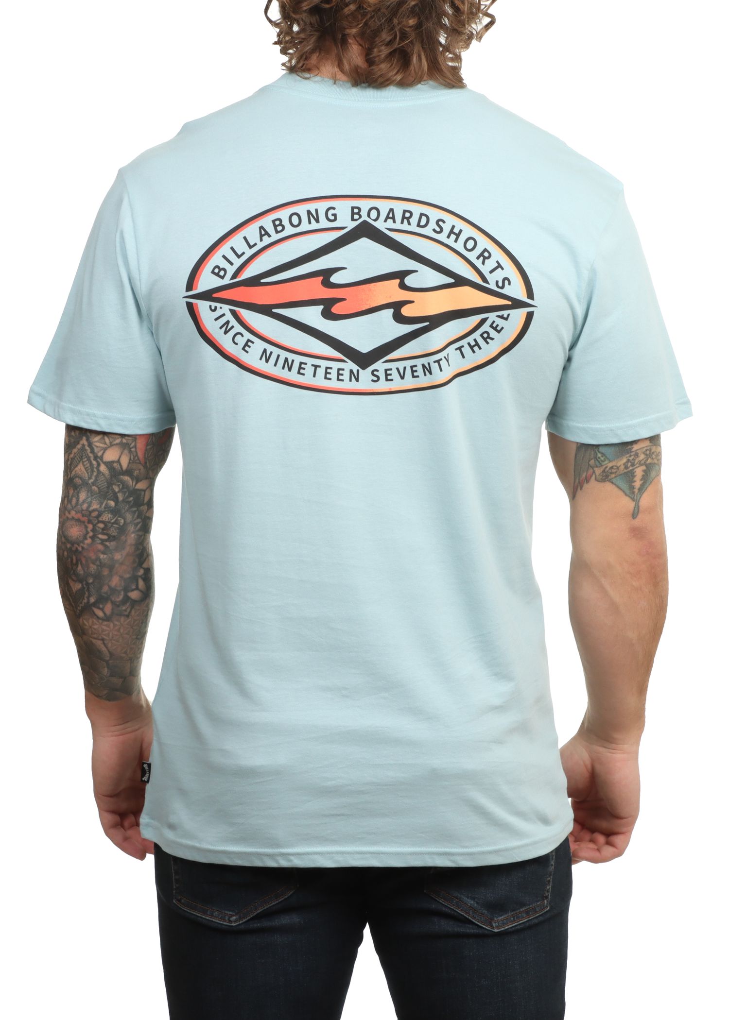 Billabong Diamond Vision Tee Dusty Blue
