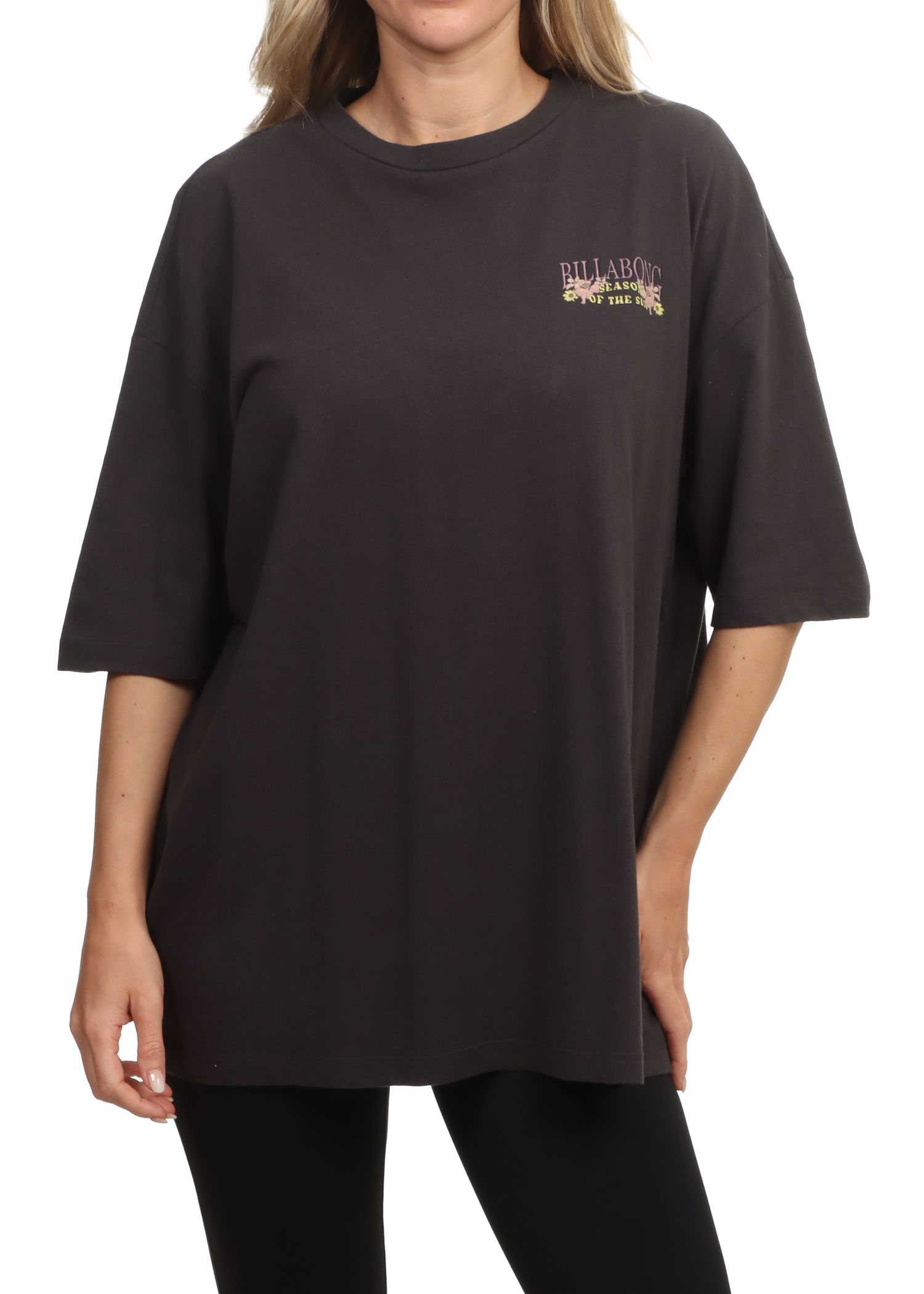 Billabong Floral Rocker Tee Off Black