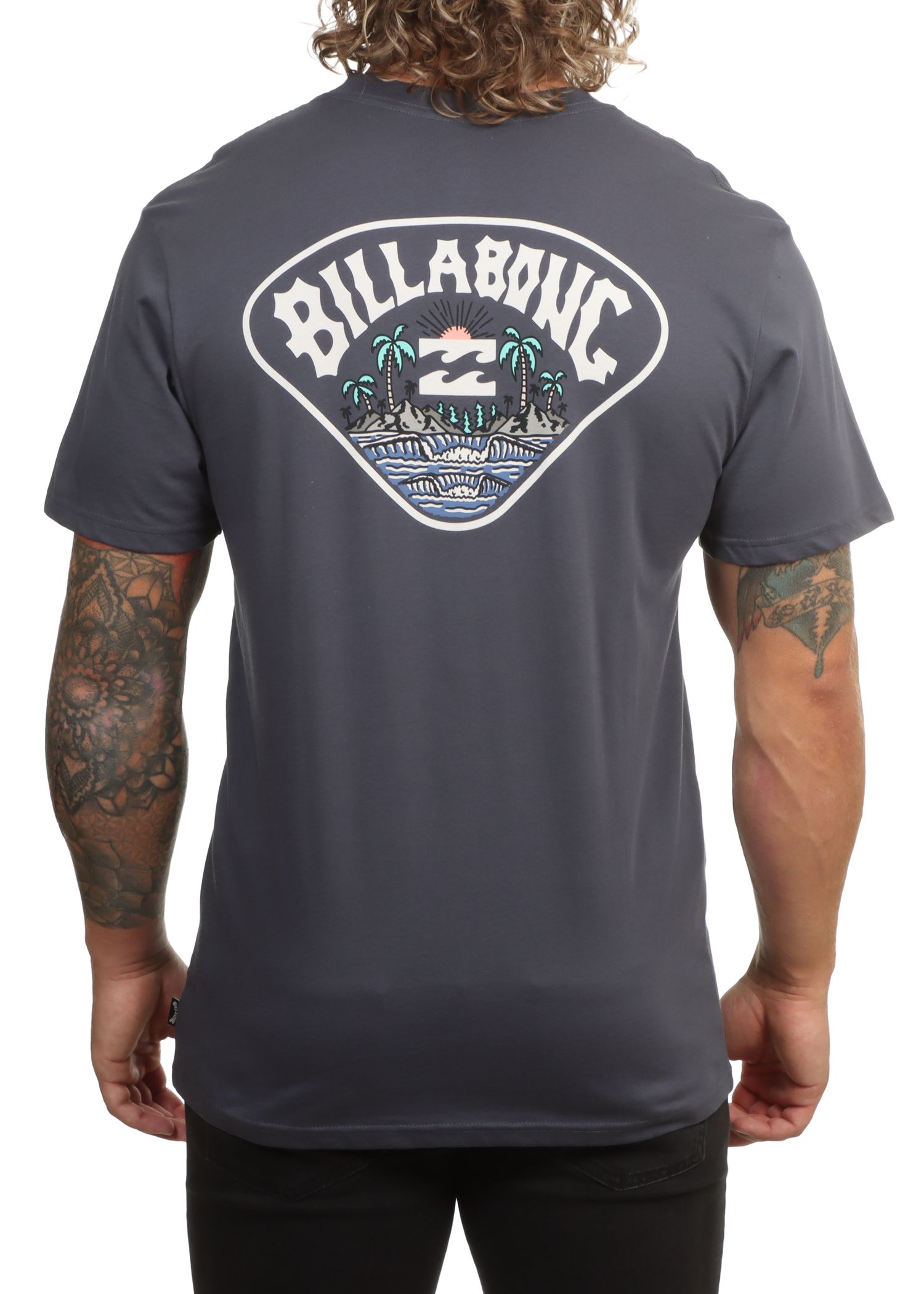 Billabong Scenic Arch Tee Ombre Blue